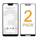 [2 Pack] JALL Tempered Glass Screen Protector Compatible for Google Pixel 3 XL, [Edge-to-Edge Coverage] [Fingerprint, Scratch & Force-Resistant] [Case Friendly] for Pixel 3 XL