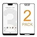 [2 Pack] JALL Tempered Glass Screen Protector Compatible for Google Pixel 3 XL, [Edge-to-Edge Coverage] [Fingerprint, Scratch & Force-Resistant] [Case Friendly] for Pixel 3 XL