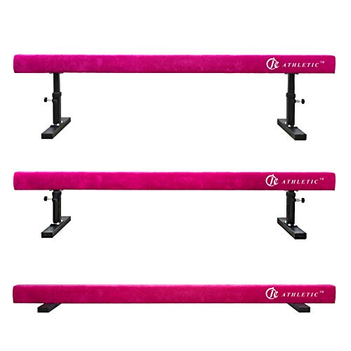 JC-ATHLETICS Adjustable Balance Beam Gymnastic Practice Training Equipment for Kids Children Home Floor Use,8 Feet Long