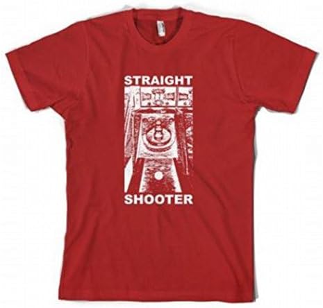 Straight Shooter T-Shirt Skeeball Arcade Game Skee Ball Gamer Red Men's S-XXXL S