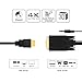 VAlinks HDMI to VGA, 1080P to Adapter (Male to Male) Video Converter Support Convert Signal from Input Laptop HDTV to Output Monitors Projector-1.8m/6ft (hdmi to vga with 3.5mm Jack)
