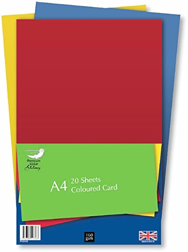 Coloured Card 20sheet A4