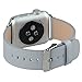 for Apple Watch Band 38mm Series 1 Series 2 Series 3,TOROTOP Luxury Light Gray Genuine Leather Watch Band Strap Replacement Wrist Band with Adapter Clasp for 38mm Apple Watch & Sport & Edition