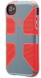 Speck Products CandyShell Grip Case for iPhone 4/4S - Nickel Grey/Warning Orange