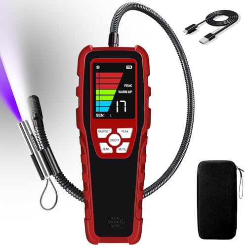 Aprvtio ALD-200 Plus Refrigerant Leak Detector, Air Conditioning Leak Detector with 3 Sensitivity Modes, Intelligent Semiconductor Sensor with 0.14 oz/year Sensitivity