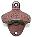Wall Bottle Opener Wine Beer Mount Copper Cap Iron Cafe Bar Wall Open Here Metal Retro Cap Catcher Vintage Fixed Wall-mounted (1pcs)