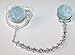 Crystal Dream Luxury Blue Crystal from Swarovski Beads and Blue Glitter Baby Boy Sparkly Gift Pacifier Clip (CSGB)
