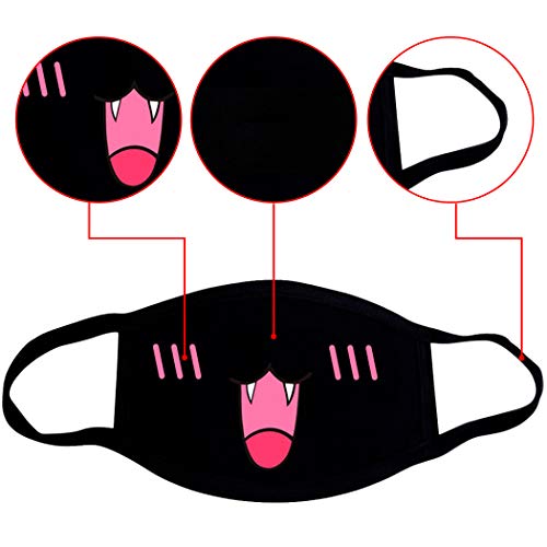 Mouth Mask,Aniwon 6PCS Cute Cotton Face Mask Anti Dust Kawaii Anime Mask Unisex Kpop Mask for Men Women.