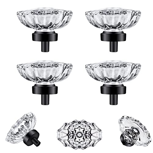 SHINY HANDLES Glass Crystal knobs for Dresser