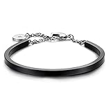IBLUE Jewelry Heart Charms Bracelets Stainless Steel 4 Color Available Chanis Bangles