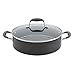 Anolon Advanced Hard Anodized Nonstick Casserole Dish/ Casserole Pan / Dutch Oven with Rack and Lid - 5.5 Quart, Gray