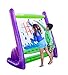 HearthSong Giant Inflatable Indoor and Outdoor Easel with Paints, Sponges, Brushes, and Built-in Art Tray, 62