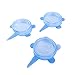Kitchen + Home Silicone Stretch Lids - Set of 3 Can and Jar Sized Silicone Food Saver Covers - BPA