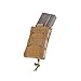 High Speed Gear Single Rifle Taco Pouch | Universal Rifle Magazine Holster | Rapid Response and MOLLE Compatible (Coyote, Two Pack)