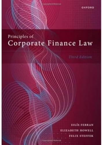Amazon.com: Corporate Finance Law: Principles and Policy