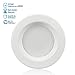 TORCHSTAR 4 Inch LED Recessed Lighting, CRI90 Dimmable Retrofit Ceiling Lights, Baffle Trim Downlight, 10W, 655LM, UL Listed, 5000K Daylight, Pack of 4