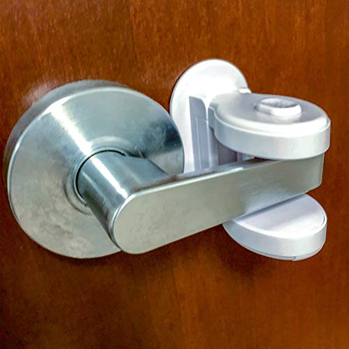 We-Guard-Child-Proof-Door-Lever-Lock--New-Upgraded-Design-Set-of-2-Adjustable-3M-Adhesive-Easy-to-Install-Handles-Lock-Your-Privacy-and-The-Safety-of-Your-Baby-Kids-and-Pets-Matter