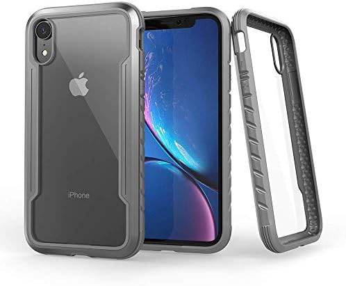 KAERSI iPhone XR Case, Mobile Phone Cover Case for iPhone XR, Military Grade Drop Tested,Anti-Scratch Shock Absorption Protective Case Compatible with Apple iPhone XR 6.1 Inch - Grey