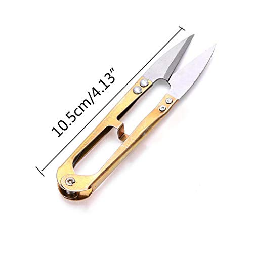 MEIYIN Stainless Steel U Shape Mini Scissor Portable Stitch Sewing Snip Thread Trimming Nipper Household DIY Outdoor Fishing Line Cutter