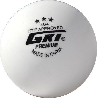 GKI Premium 3 Star Plastic 40+ Table Tennis Ball, Pack of 24 (White)