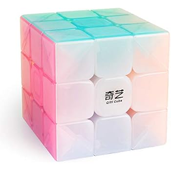 D-FantiX Qiyi Jelly Speed Cube 3x3 Qiyi Warrior W 3x3x3 Stickerless Cube Puzzle Toy