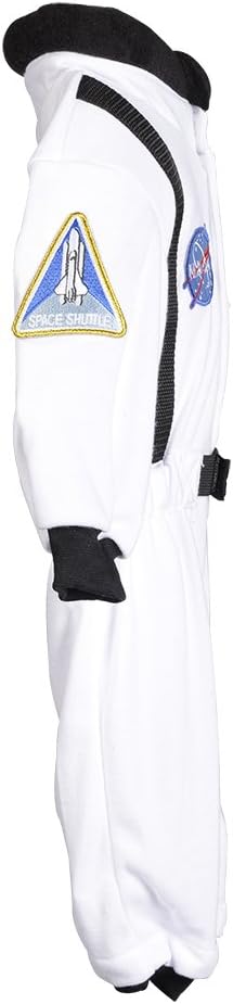 Aeromax Jr. Astronaut Suit with NASA patches and diaper snaps,WHITE, Size 6/12 Months: Clothing