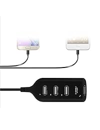 vipexcellence8 USB Hub 2.0 de alta velocidad 4 Port Multi Hub divisor adaptador de expansión USB PC portátil computadora