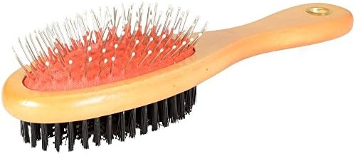 Double Side Bristle &amp; Pin Hair Grooming Cat Dog Pet Brush Fur Shedding Tool