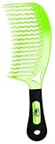 The Wet Comb Detangling Hair Comb - Metallics Collection (Green)