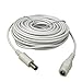 Vanxse CCTV Dc 12v Power Extension Cable 10m(30ft) 2.1x5.5mm for CCTV Security Cameras IP Camera Dvr Standalone in White Color-WPC10M primary