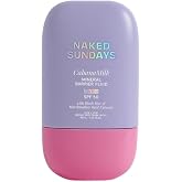 Naked Sundays CabanaMilk SPF 50 Mineral Sunscreen &amp; Barrier Boosting Serum | Sheer Tint, Zinc Oxide &amp; Black Rice Extract, for Sensitive &amp; Acne-Prone Skin, Hydrating, Fragrance-Free, Vegan 40ml