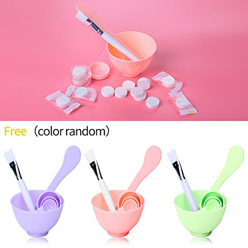 Lameila 70pcs DIY Natural Skin Care Compressed Facial Face Sheet Mask Paper with Mixing Mask Bowl Set