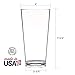 Jumbo 32-ounce Plastic Tumbler | set of 6 Clear