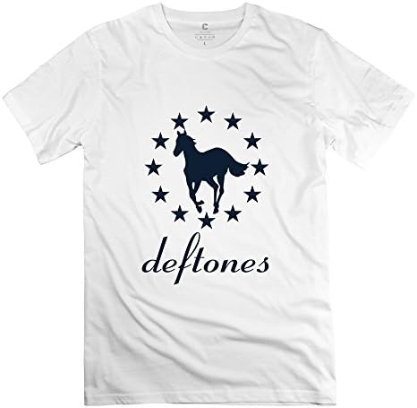 WXMY Men's Deftones White Pony Star Logo T-shirt - XXL White