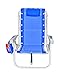 Rio Ultimate Backpack Beach Chair w/ cooler Pouch Colors: Dark Blue w/ Cooler Pouch