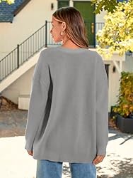 LILLUSORY Women's Cashmere Fall Cardigan 2023 Open