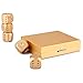 Agile-Shop 5 in 1 Precision Aluminum Alloy Solid Metal Dices Poker Party Game Toy Portable Dice Man Boyfriend Gift - Golden