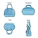 JHFY Princess Little Purses Satchel Crossbody Bag Wallet Shell Shape Handbags(Blue)