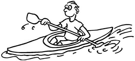 バンパーガラスステッカー カヌードリフトカーデカール反射車の装飾アクセサリーの12 6 X 5 7cm漫画画像 Color White B08b5f3yyq 692円