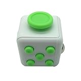 Maggift Fidget Cube Dice toy Stress Cube relieve Anxiety (White-Green)