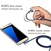 Micro USB 2.0 Android Cable, DECVO Right Angled Fast Charging Cord 90 Degree One-Sided Micro Connector Braid Compatible with Sumsung Galaxy, Nexus, LG, Motorola More -Blue (3 Pack 10 FT)