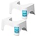 Squatty Potty The Original Bathroom Toilet Stool, 9 inch Height, White, (Pack of Two)