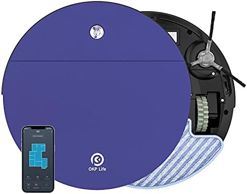 OKP Robot Vacuum and Mop, 2 in 1 Ultra-Thin Robotic Vacuum with 2000pa  Strong Suction,WiFi-Connected and Self-Charging for Pet Hair Carpet and  Hardfloor – Ub24News