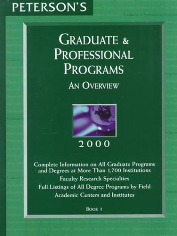 Peterson's Graduate Guides 2000 (Peterson's Graduate Programs, 2000)