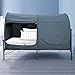 Alvantor Canopy Bed Dream Privacy Space Full Sleeping Tents Indoor Pop Up Portable Frame Curtains Breathable Grey Cottage (Mattress Not Included) Reducing Light, Charcoal (2006)