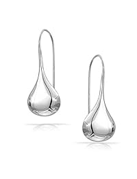 Plata de ley 925 lágrima clásico gancho arete