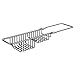iDesign Metro Metal Expandable Over the Kitchen Sink Caddy, Rustproof Holder for Sponges, Scrubbers, Bars of Soap, 13.23