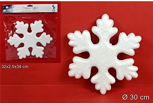 Decorazioni Natalizie Polistirolo.Fiocco Di Neve Cm 30 In Polistirolo Bianco Natale Decorazioni Natalizie Amazon It Casa E Cucina