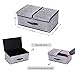 Onlyeasy Fabric Foldable Large Storage Boxes - Bins Cubes Dividers Containers Baskets Cloth Closet Shelf Cubby Bookcase Baby Organizer for Home with 2 Lids, 19.7