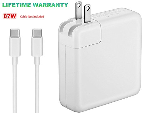 (Original quality) USB-C 87W MacBook Pro Charger, TYPE-C Power Adapter AC Supply Charger for MacBook Pro 15 Inch Laptop Replacement Charger (USB-C cable not included) - Thumbnail 6